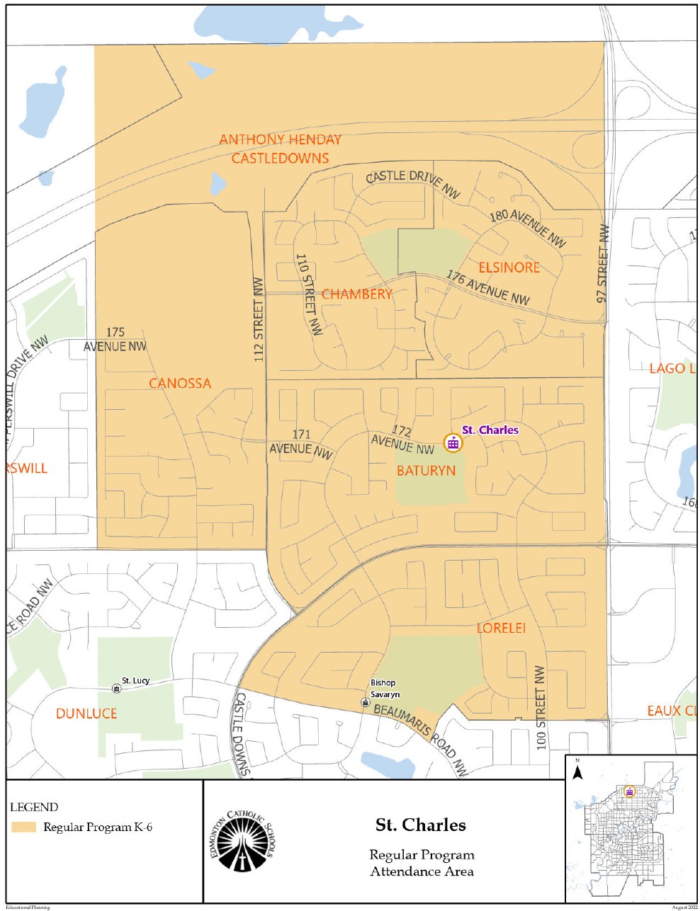 image of st charles catchment area