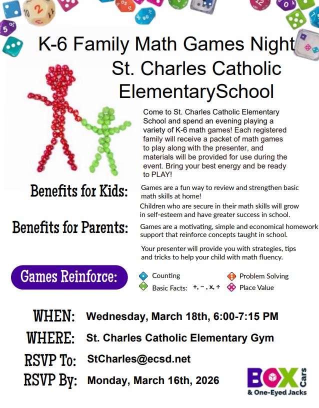 Family Math Games Night